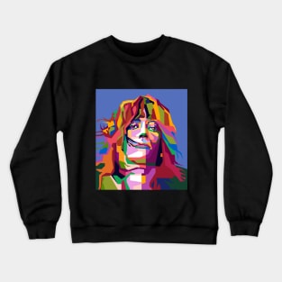 Abstract Patti Smith in WPAP Popart Crewneck Sweatshirt